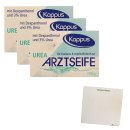 Kappus Arztseife UREA für trockene & empfindliche Haut 3er Pack (3x100g) + usy