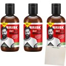 BRISK Bart-Shampoo 3in1, 3er Pack (3x150 ml Flasche) + usy Block