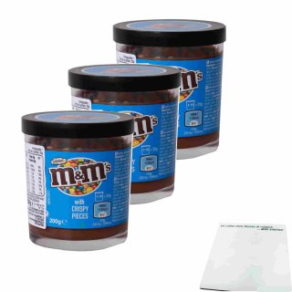 M&Ms Schokoladenbrotaufstrich 3er Pack (3x200g Glas) + usy Block