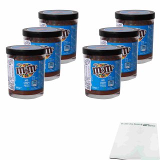 M&Ms Schokoladenbrotaufstrich 6er Pack (6x200g Glas) + usy Block