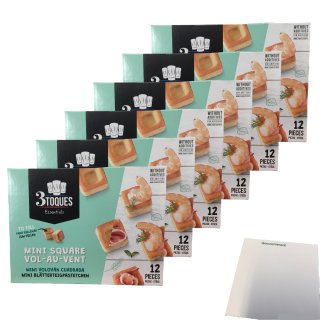 Pastei mini vierkant 6er Pack (6x60g Packung Pasteten) + usy Block