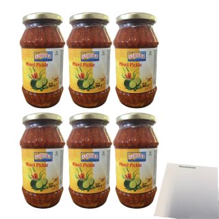 ASHOKA Eingelegte Obst- & Gemüse Mix 6er Pack (6x500g Glas) + usy Block