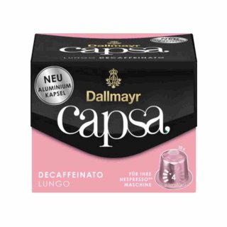 Dallmayr Capsa Lungo Decaffeinato 10 Portionen (56g Packung)