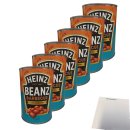Heinz Beanz Barbecue 6er Pack (6x390g Dose) + usy Block