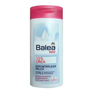 Balea Med 15% Urea Sofortpflege Milch 2in1 (250ml Flasche)