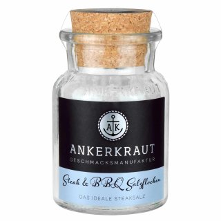 Ankerkraut STEAK+BBQ SALZFLOCK (80g Glas)