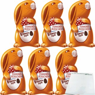 Küsschen Brownie style Hase für Ostern 6er Pack (6x70g) + usy Block