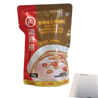 Haidilao Hot Pot Dipping Sauce Spicy Flavour (120g Beutel) + usy Block