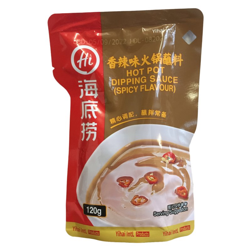 Haidilao Hot Pot Dipping Sauce Spicy Flavour 3er Pack (3x120g Beutel)