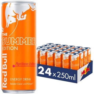 Red Bull Summer Edition Aprikose-Erdbeere (24x0,25l Dose)