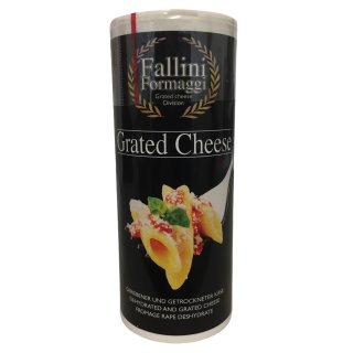 Fallini Formaggi Grated Cheese (Hartkäse 32% 80g Streuer Dose)