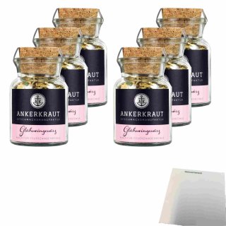 Ankerkraut Glühweingewürz 6er Pack (6x60g Glas) + usy Block