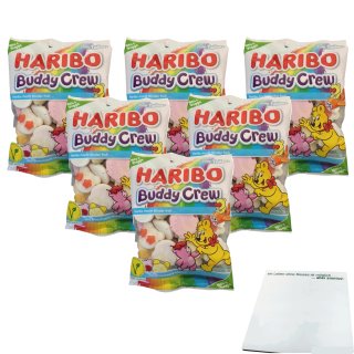 Haribo Buddy crew, Vegetarisch 6er Pack (6x175g Beutel) + usy Block