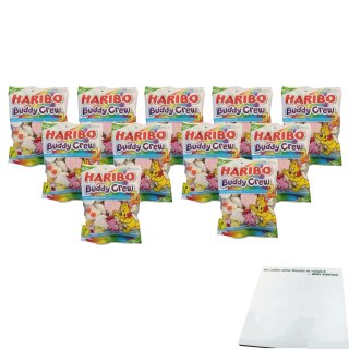 Haribo Buddy crew, Vegetarisch 11er Pack (11x175g Beutel) + usy Block