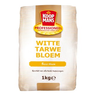 Tarwebloem wit Zak 1 kilo