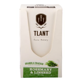 Granola cracker rosemary linsee, glutenvrij-lactosevrij BIO 20 zakjes x 25 gram