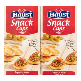 Snacks cups naturel rond 4 pakjes x 100 gram