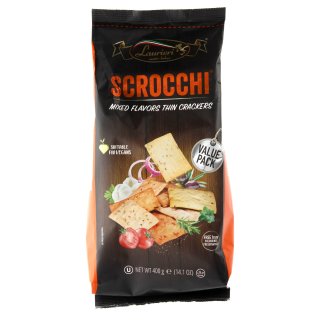 Thin crackers mixed flavors Zak 400 gram