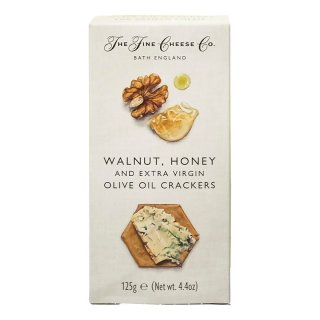Walnoot, honing en extra virgin olijfolie crackers Doos 125 gram