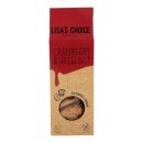 Bio cranberry/hazelnoot koek Doos 100 gram