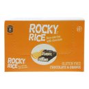 Knapperige rijstreep met chocolade en sinaasappel,...