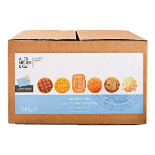 Koekjesmix medley apart verpakt Doos 150 stuks