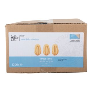 Lange sprits roomboter per stuk verpakt Doos 150 stuks