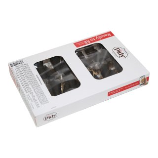 Cones mini zwart Doos 24 stuks x 3,79 gram