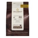 Donker chocolade callets nr 811 Pak 2,5 kilo