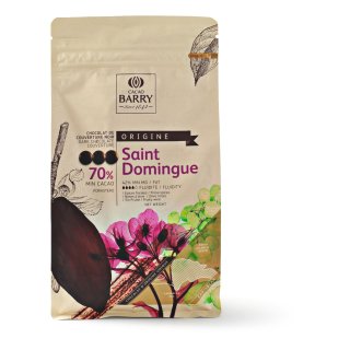 Saint dominque 70% donkere chocolade couverture Zak 1 kilo