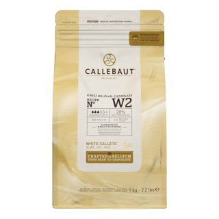 White w2 Pak (Weiße belgische Schokolade, 1kg Packung)