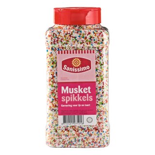 Musket spikkels garnering voor ijs en taart Pot 950 gram