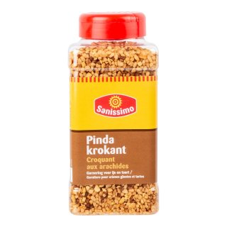 Pinda krokant garnering voor ijs en taart Pot 600 gram