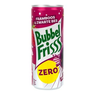 Framboos zwarte bes 12 blikjes x 25 cl