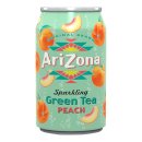 Sparkling green tea peach 12 blikjes x 33 cl