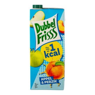 Appel-perzik 1kcal 8 pakken x 1,5 liter