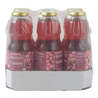 Vruchtendrank cranberry 6 flessen x 1 liter