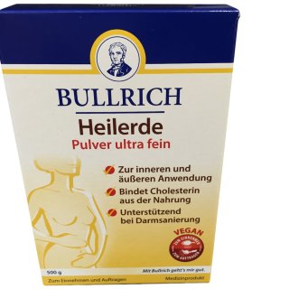 Bullrich Heilerde Pulver ultra fein Vegan (500g)