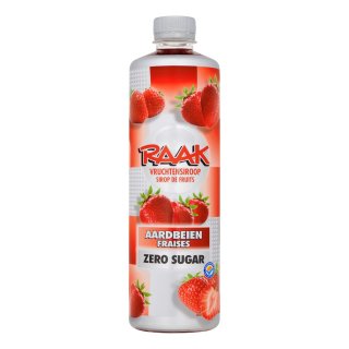 Raak Fruchtsirup Erdbeeren, null Zucker (6 x 750ml PET Flasche)