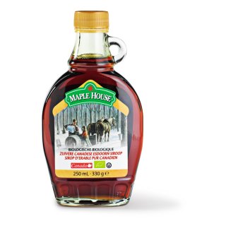 Zuivere canadese esdoorn siroop ahorn, BIO Petflesje 25 cl