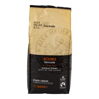 Koffiebonen scuro donker espresso , FT Zak 1 kilo