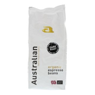 Organic koffiebonen dark roast Zak 1 kilo