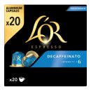 Koffiecapsules decaffeinato UTZ Doos 20 cups