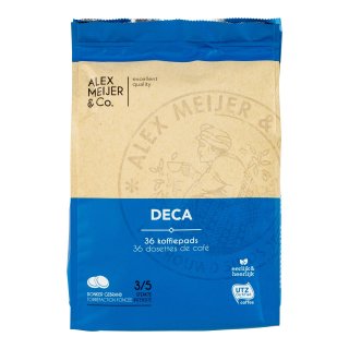 Koffiepads cafeïnevrij Zak 36 stuks x 6,94 gram