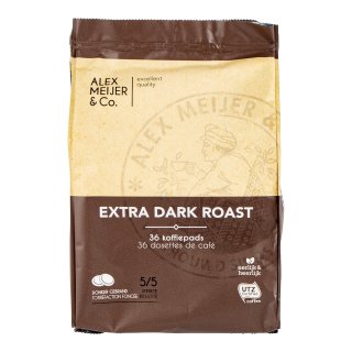 Koffiepads extra dark Zak 36 stuks x 6,94 gram