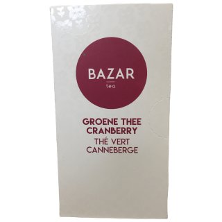 Bazar grüner Tee Preiselbeere (37,5g Packung)