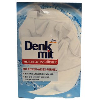 Denkmit Wäscheweiss Tücher mit Power Weiss Formel (20St)