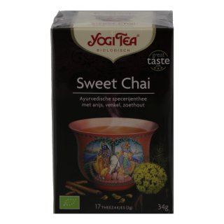 Sweet chai tea, BIO Pakje 17 zakjes x 2 gram