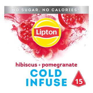 Thee cold infuse pomegranate-hibiscus Doos 15 zakjes x 2,47 gram