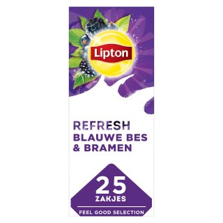 Zwarte thee blauwe bes-bramen Pakje 25 zakjes x 1,6 gram